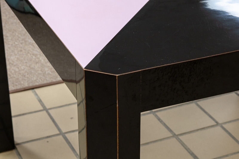 Milo Baughman for Thayer Coggin Post Modern 80s Lacquered Dinette Game Table