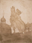 John Mills Condottiero Colleoni Signed Contemporary Etching on Paper 1/25 UF