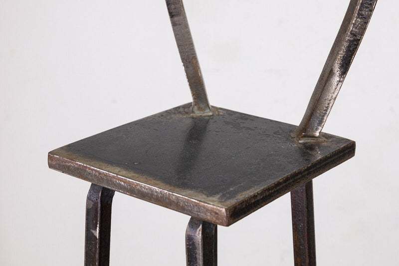 Gary Kulak Large Straight Chair Contemporary Modern Metal Floor Sculpture 1981