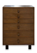 George Nelson for Herman Miller Mid Century Modern Walnut Hi Boy Dresser Chest