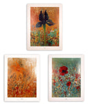 Richard Kozlow Chuck Muer Wine Vintage Art Posters Iris, Day Lilies, & Poppies