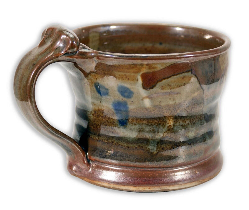 John Glick Ceramic Stoneware Mug V Stamped Plum Tree Pottery