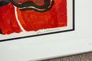 Bengt Lindström Composition, Tête d'Animal Signed Lithograph E.A. XI/XII Framed