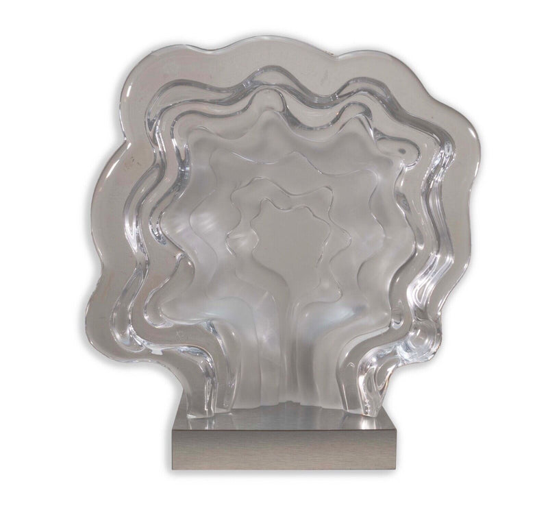 Jean Pierre Demarchi for Daum L'Homme Aborescant Signed Crystal Glass Sculpture