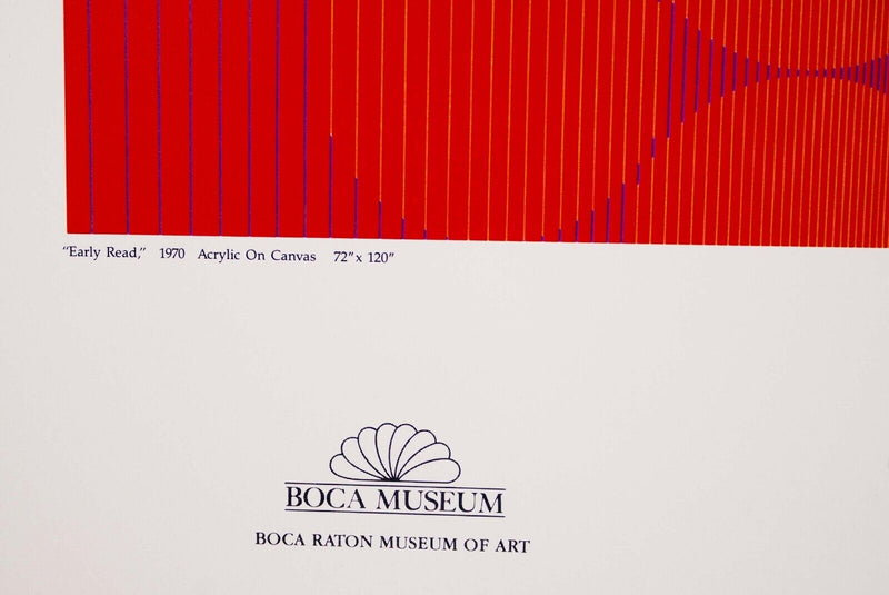 Julian Stanczak Boca Raton Museum of Art Lithographic Exhibition Poster Unframed