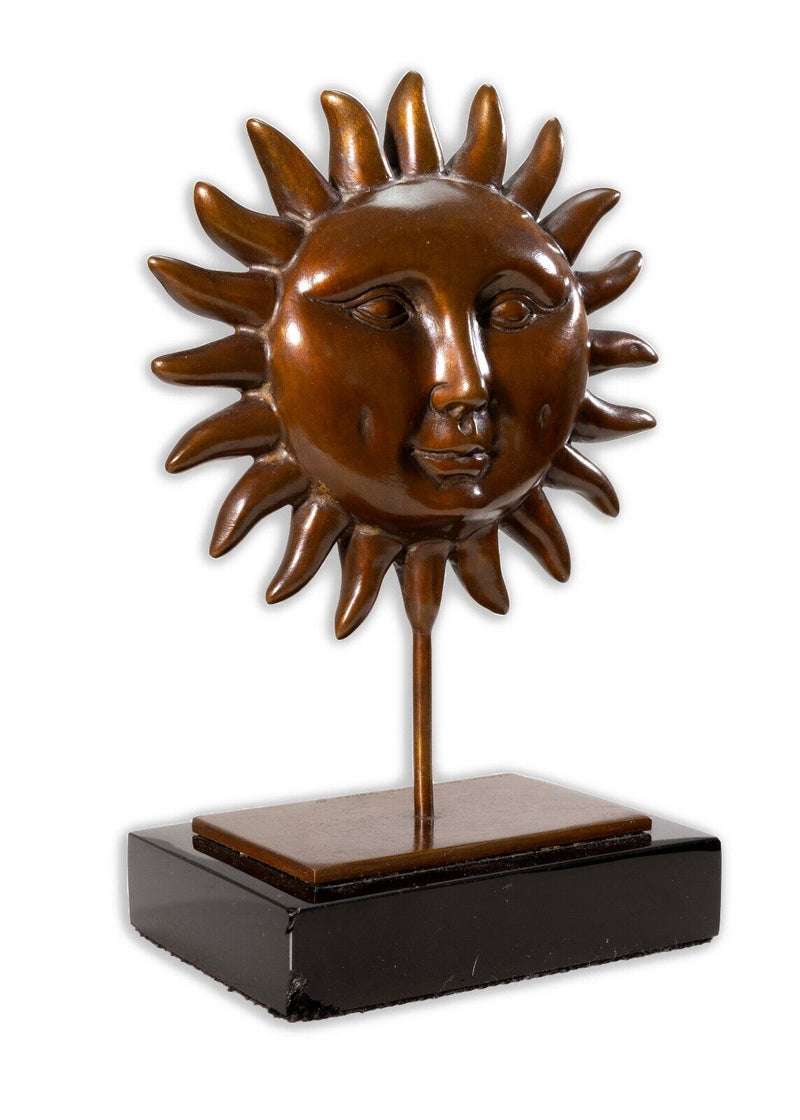 Sergio Bustamante Surrealist Sun Man Signed Contemporary Bronze Sculpture 78/100