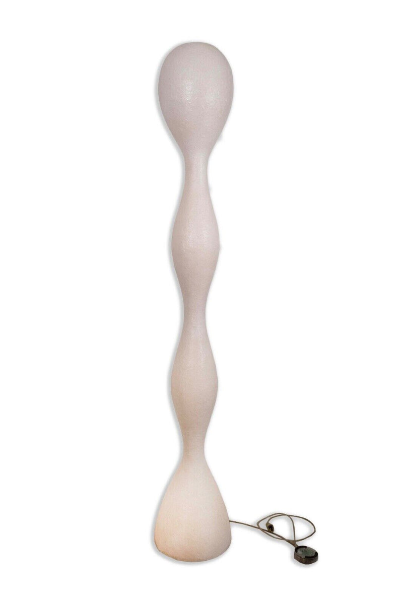 Guglielmo Berchicci White Composite Biomorphic Space Age Modern Floor Lamp