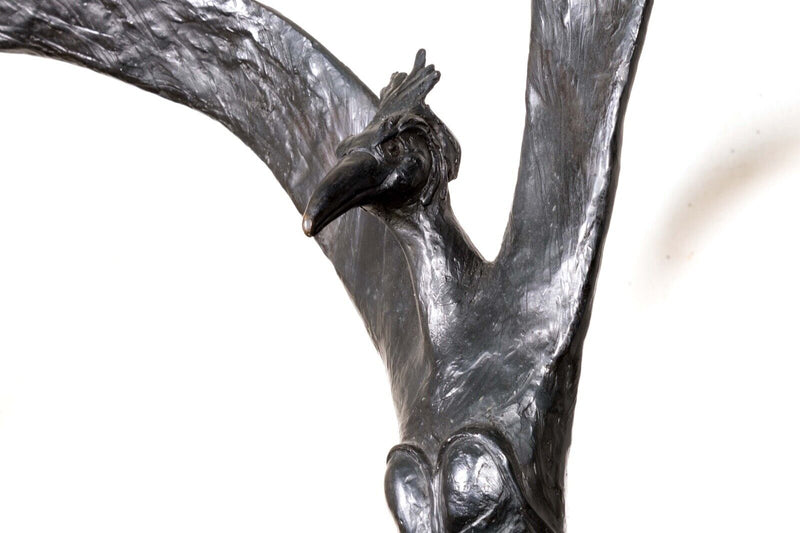 Karla Wyss Tye Bronze Sculpture of Black Swan Odile on Wood Base