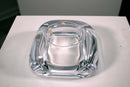 Lucid Crystal Glass Shell Ashtray by Art Vannes France 1970