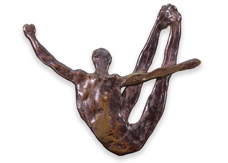 John Mills Diver Signed Contemporary Cast Bronze Figurative Sculpture 1970