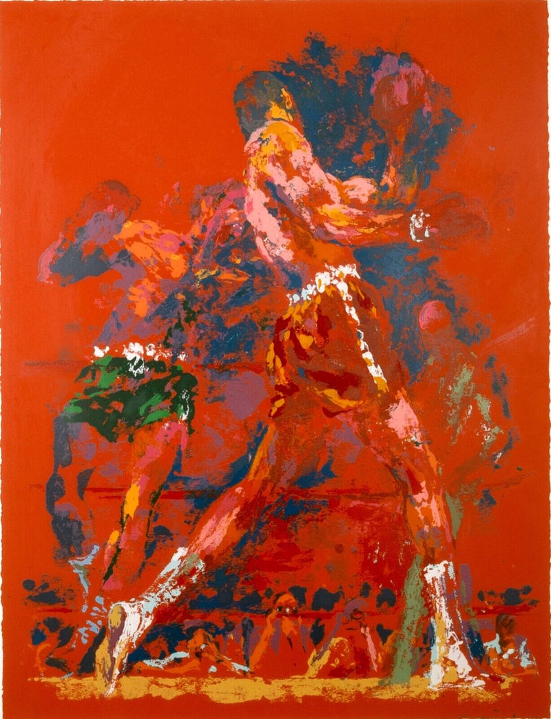 Leroy Neiman The Red Boxer Lithograph Signed 106/250 Framed