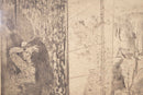 Edgar Degas Loges d'Actrices Modern Figurative Etching on Paper 1879-80 Framed