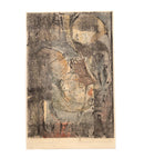 Adja Yunkers Head of a Traveler Signed Modern Abstract Woodcut on Paper 201/225