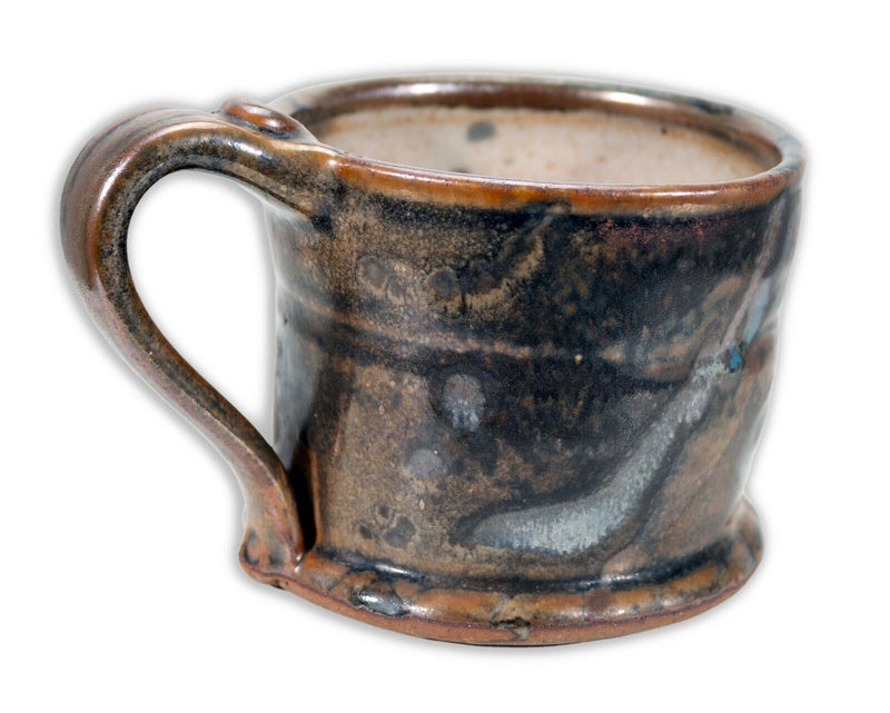 John Glick Ceramic Stoneware Mug VII Stamped Plum Tree Pottery