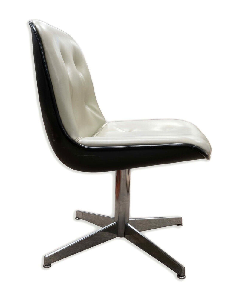 Steelcase 1960s Office Side Chair Dove Grey Mid Century Modern