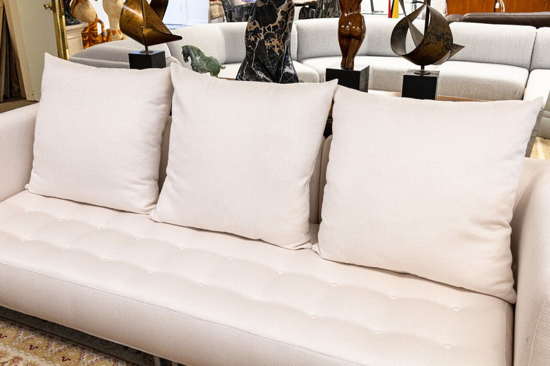 Contemporary Modern White Sofa In The Style of Ligne Roset