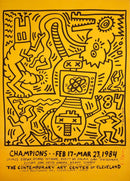 Keith Haring Signed Champions: Contemporary Art Center of Cleveland Lithographic