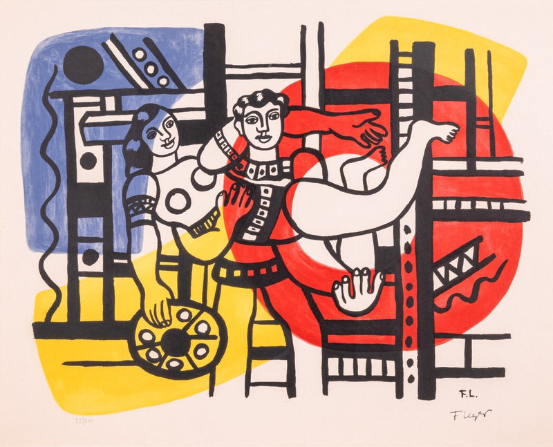 *Fernand Leger After Circus Couple Modern Lithograph on Paper 88/300 Framed