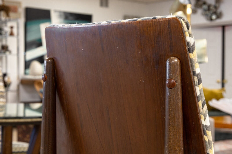 Kodawood Walnut Marble Glass Dinnette Table and 4 Walnut Bentwood Dining Chairs