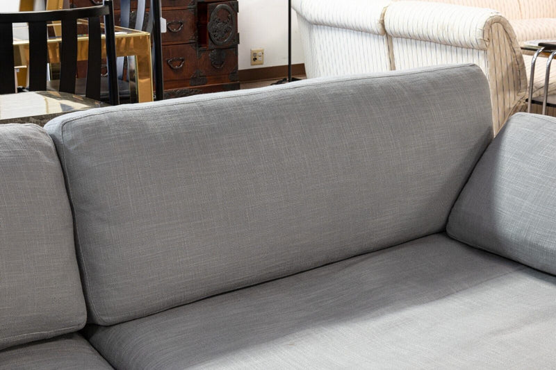 Restoration Hardware Italia Track Arm Sofa w Textured Weave and Down Filling