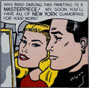 Roy Lichtenstein Masterpiece 1962 Signed Modern Vintage Exhibition Postcard