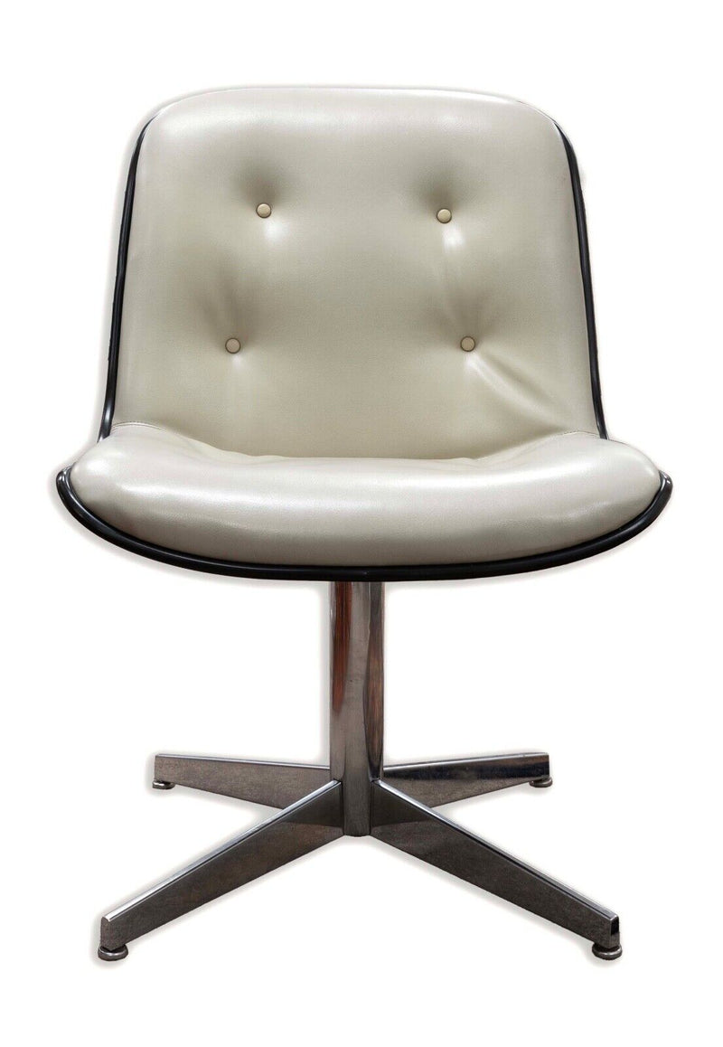 Steelcase 1960s Office Side Chair Dove Grey Mid Century Modern