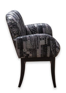 Set of 4 Milo Baughman for Thayer Coggin Black Cushioned Dining Armchairs