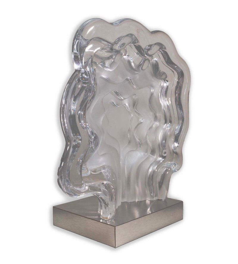 Jean Pierre Demarchi for Daum L'Homme Aborescant Signed Crystal Glass Sculpture