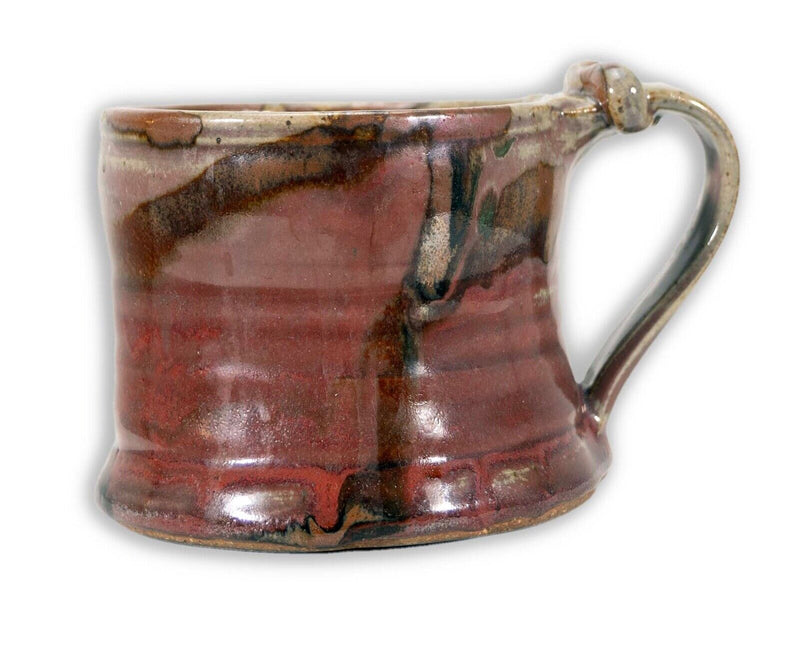 John Glick Ceramic Stoneware Mug III Stamped Plum Tree Pottery