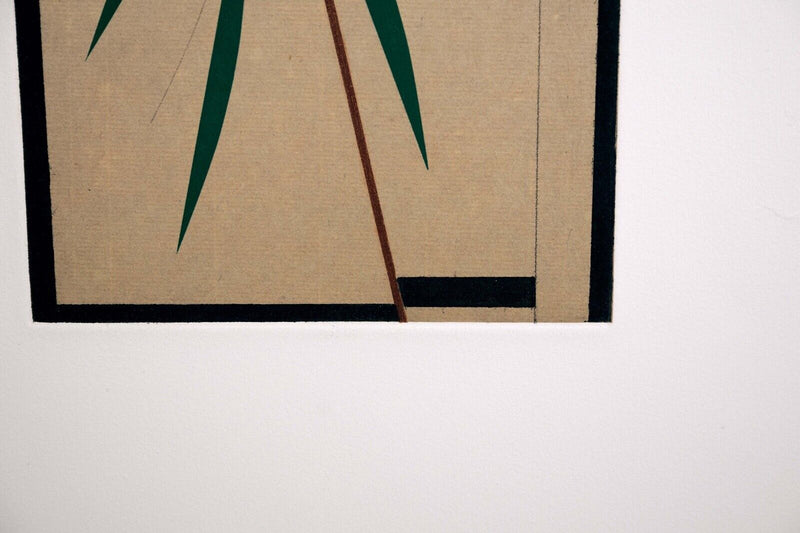 Stephen Edlich Untitled (Green Leaf) Pair of Modern Screenprints on Paper UF