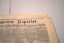Antique The Sacramento Reporter, Tulane Weekly Times & The Willows Journal Paper