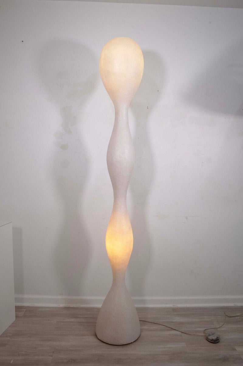 Guglielmo Berchicci White Composite Biomorphic Space Age Modern Floor Lamp