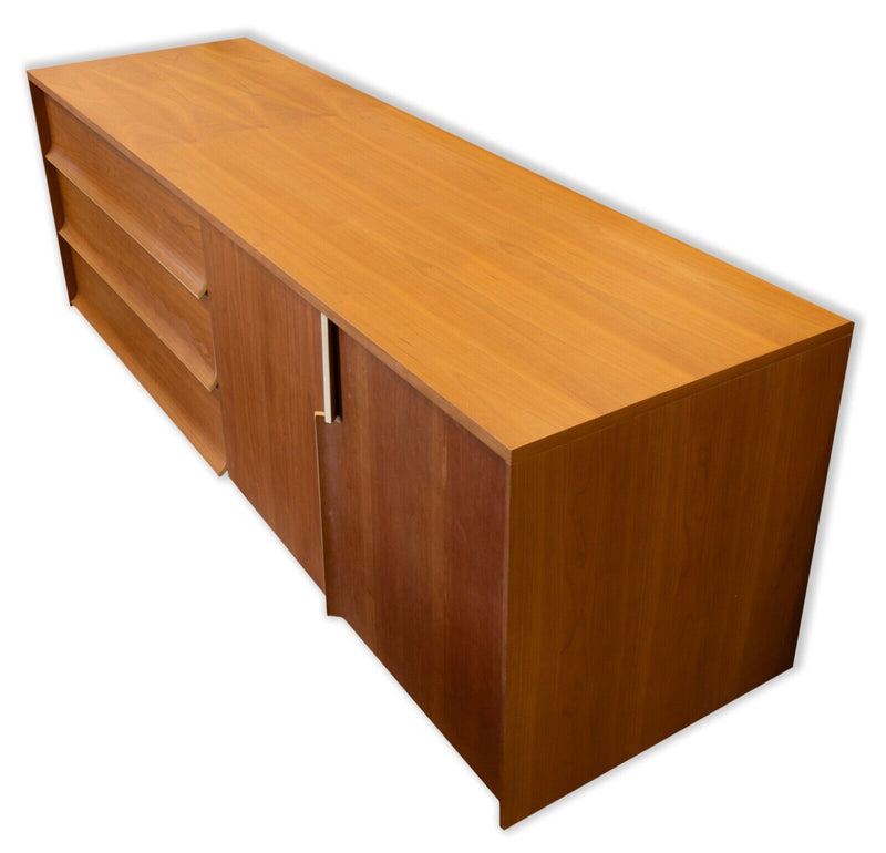 Contemporary Mod Mid Century Modern Style Bentwood Credenza Sideboard Dresser