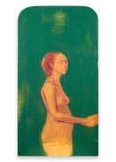 Thomas Humes Signed Contemporary Figurative Nude Oil Painting on Panel 1990