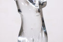 Elio Raffaeli for Salviati Murano Glass Clear Sculpture of a Figurative Woman