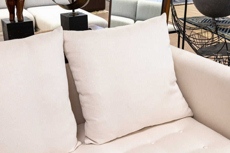 Contemporary Modern White Sofa In The Style of Ligne Roset