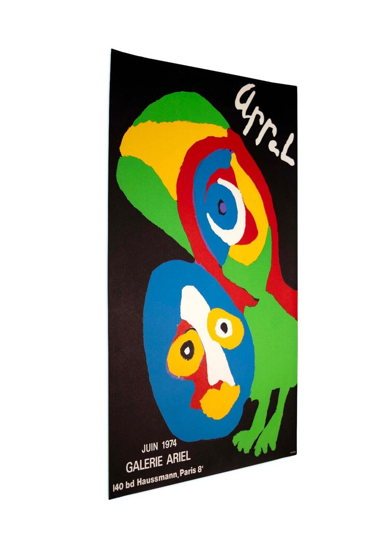 Karel Appel Galerie Ariel Expo 1974 Original Modern Abstract Lithographic Poster