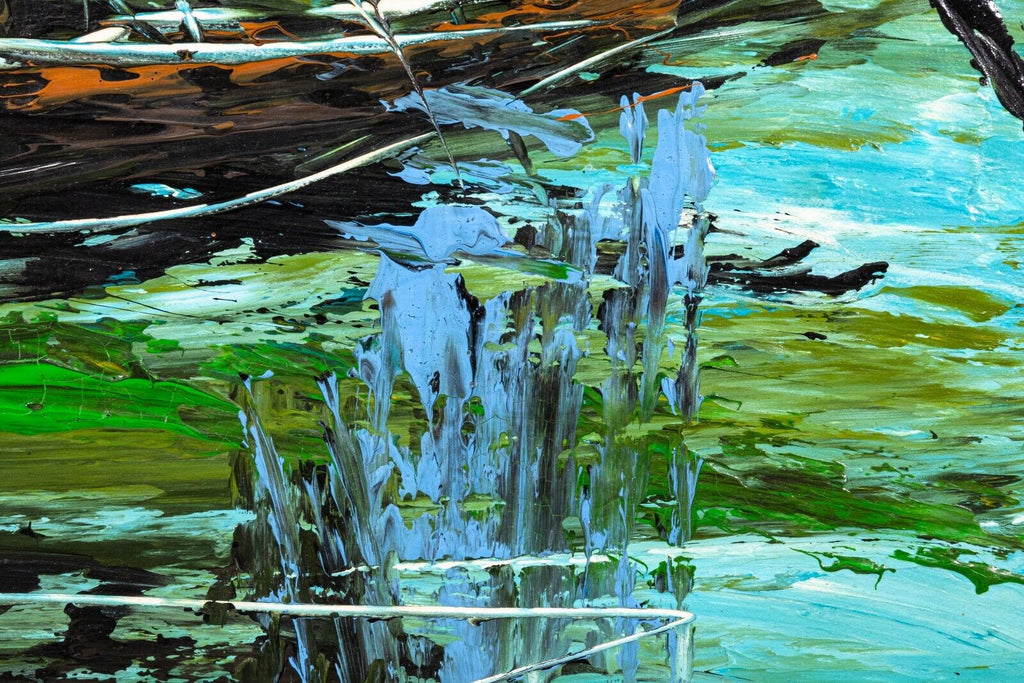 Etta Benjamin Cien Signed MidCentury Modern Impressionist Oil Paintin