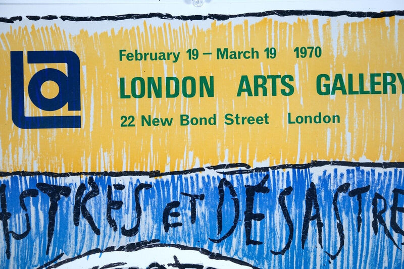 Pierre Alechinsky Astres et Desastres London Arts Group Lithographic Poster