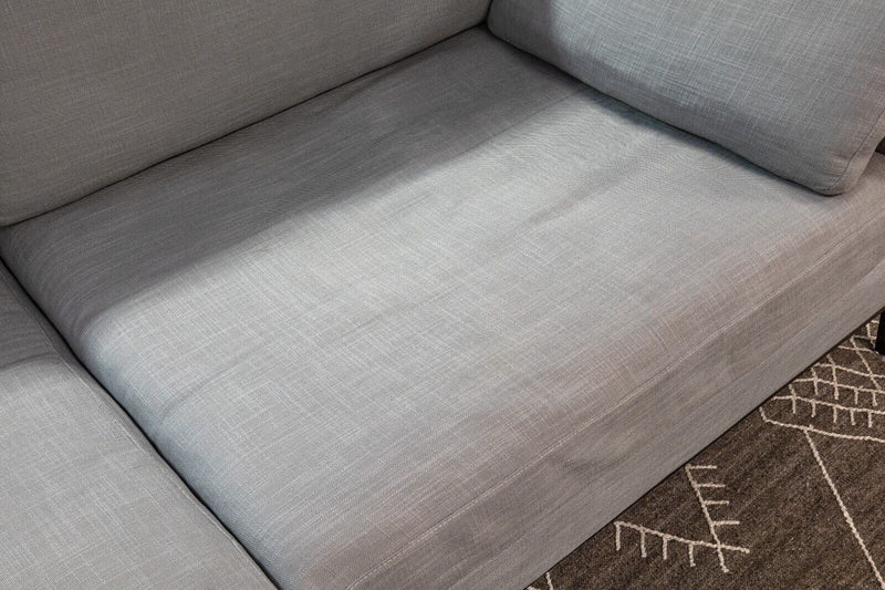 Restoration Hardware Italia Track Arm Sofa w Textured Weave and Down Filling