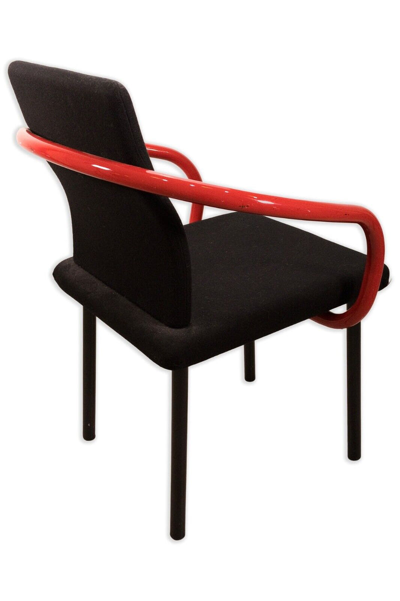 Ettore Sottsass for Knoll 1990s Mandarin Postmodern Tubular Steel Dining Chair