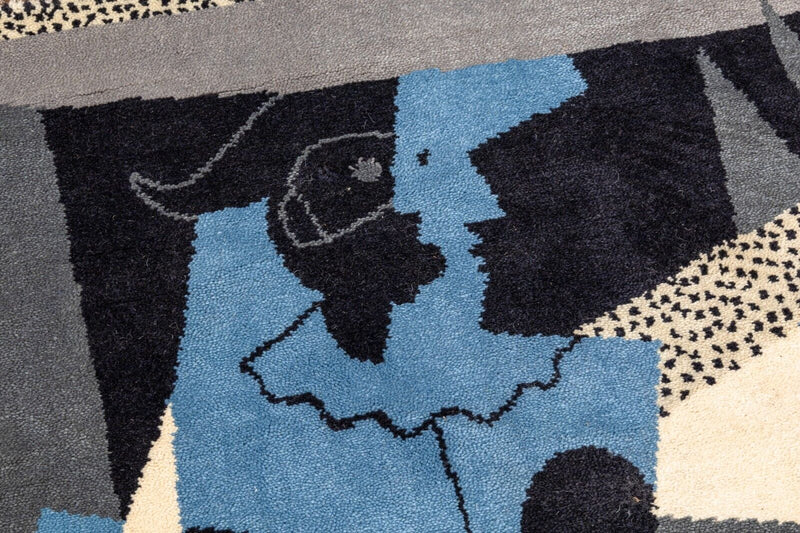 Pablo Picasso Harlequin & Woman Modern Wool Rug Carpet Tapestry 132/500 by Desso