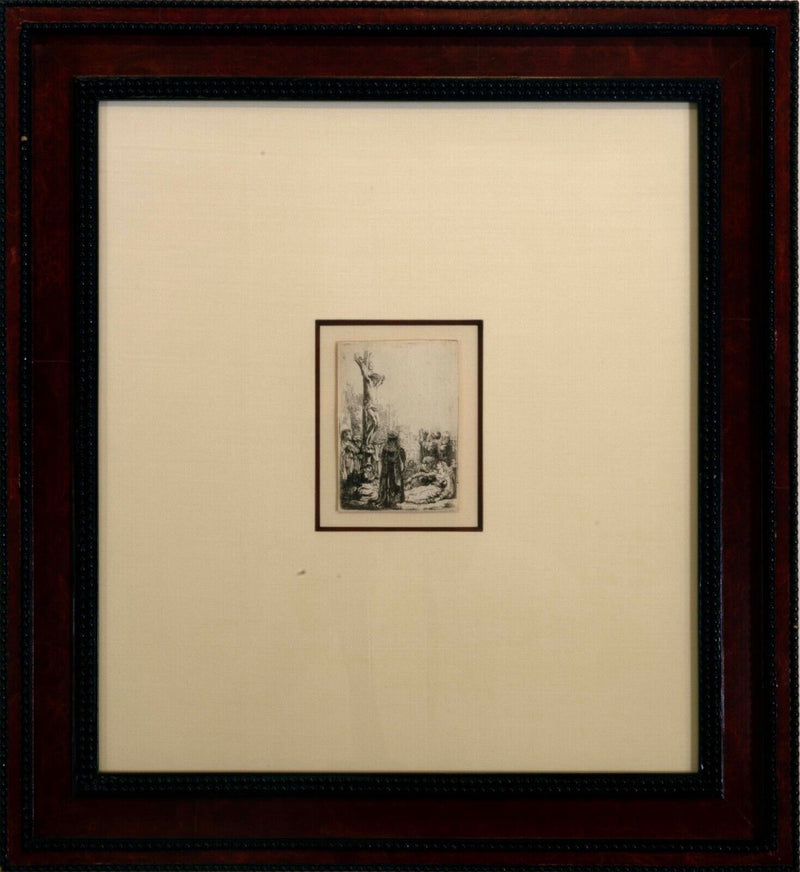 Rembrandt van Rijn The Crucifixion: The Small Plate Signed Etching on Paper 1635