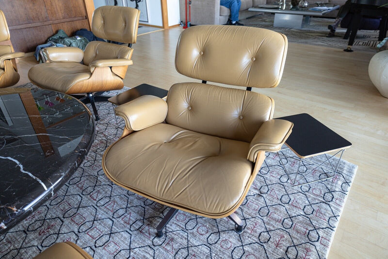 Herman Miller Eames Lounge Chair and Ottoman Beige 50th Anniversary Edition