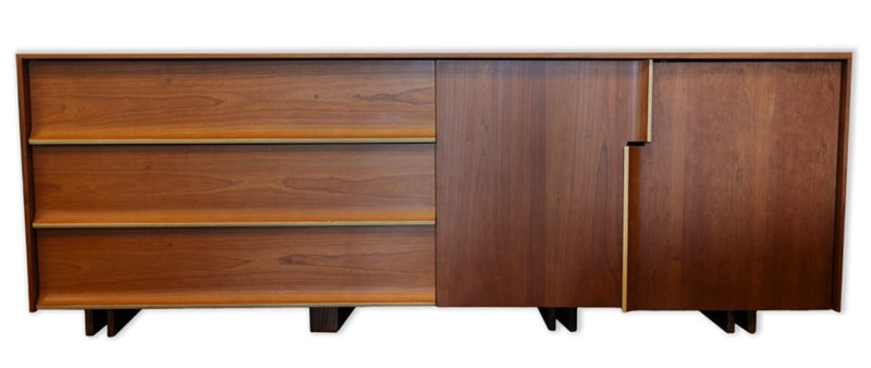 Contemporary Mod Mid Century Modern Style Bentwood Credenza Sideboard Dresser