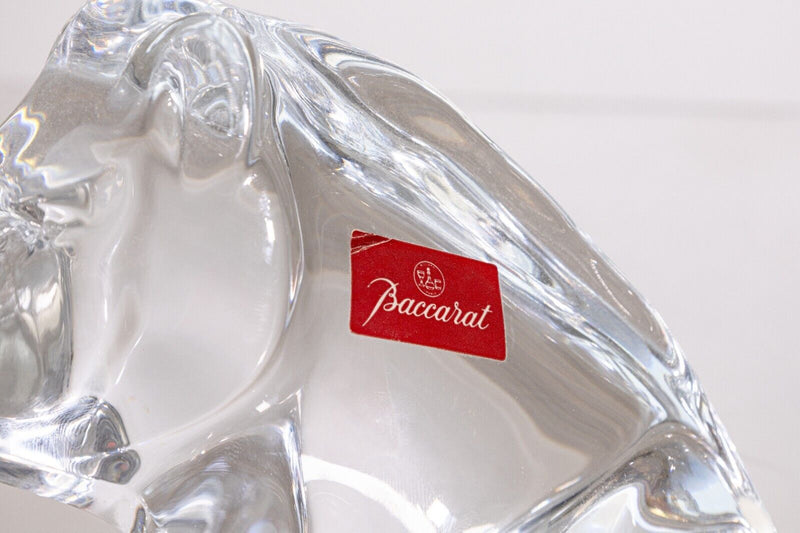 Baccarat Crystal Glass Boar Figurine Table Sculpture