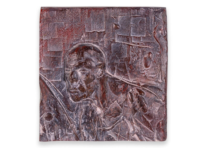 Sergio de Giusti Modernist Contemporary Figurative Ceramic Painted Tile