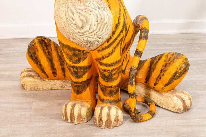 Jeanne Valentine S.A. Tiger Mid-Century Modern Papier-Mache Sculpture 1960s