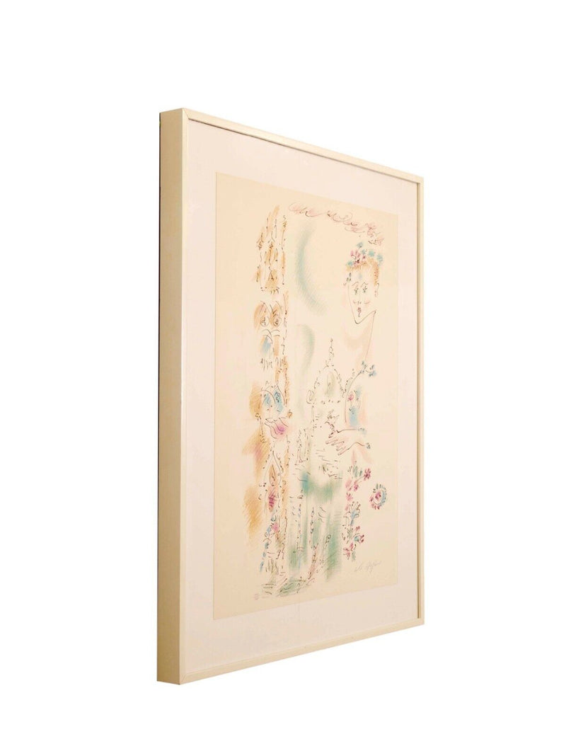 Andre Masson Venise en Fleurs Signed Modern Lithograph on Paper 114/125 Framed