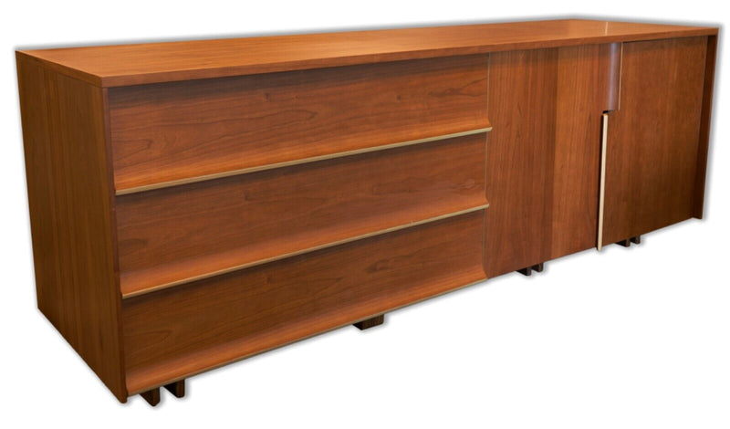 Contemporary Mod Mid Century Modern Style Bentwood Credenza Sideboard Dresser